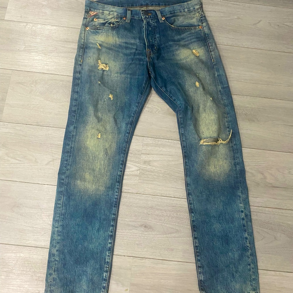 Ralph Lauren Denim and Supply Distressed Jeans